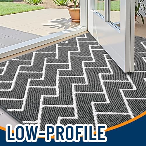 OLANLY Front Door Mat 32x20, Low-Profile Easy Clean Doormat - Image 3