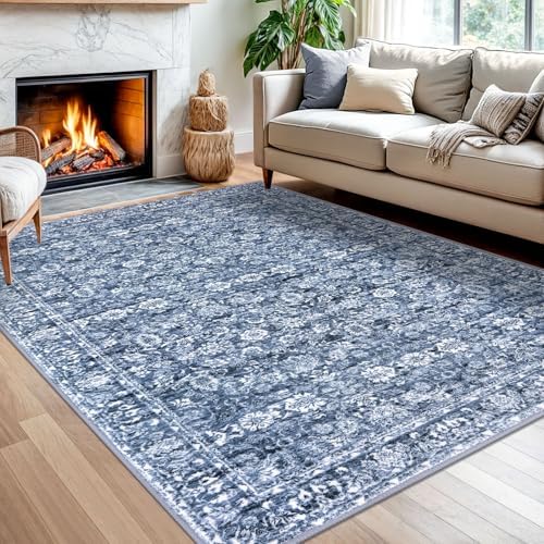 SIILOOM 5x7 Washable Area Rug, Non Slip Indoor Mat by SiiloomRug