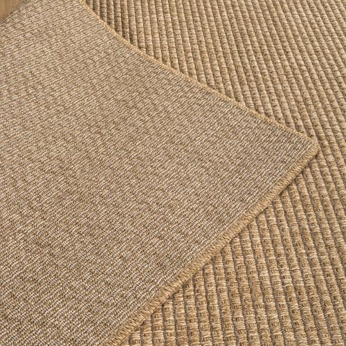 CAMILSON Easy Jute Rug 5x7, Indoor Outdoor Natural Color Farmhouse Area Rugs - Image 4