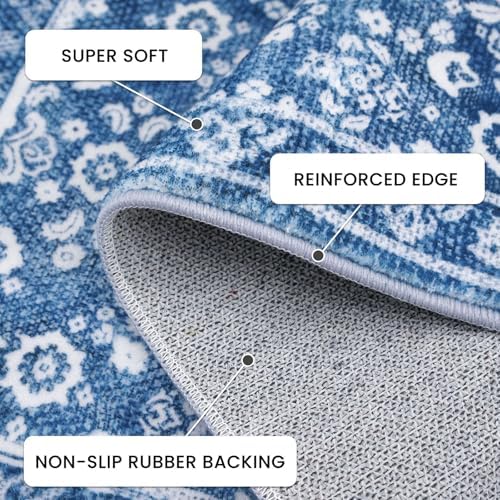 Vintage Washable Runners for Hallway 3x18 Runner Rug Non Slip - Image 4