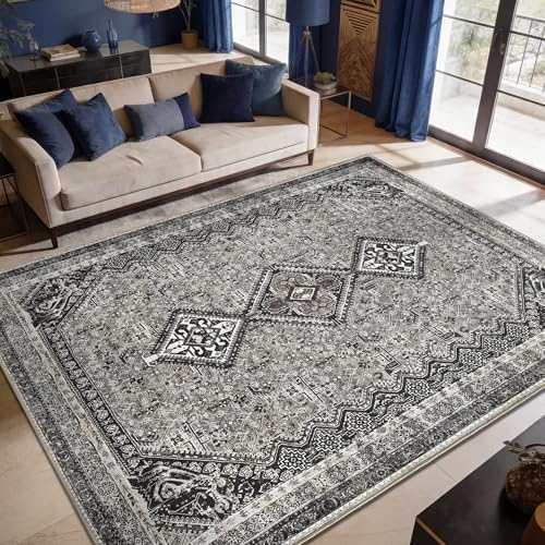 Keen Home Design Vintage Washable Area Rug, Non-Slip Low Pile by KeenHomeDesign