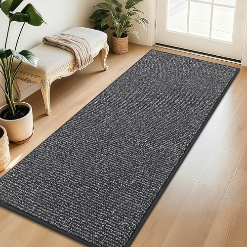 BEQHAUSE Dirt Trapper Door Mat 32"x72", Non-Slip Washable Doormat by BEQHAUSE