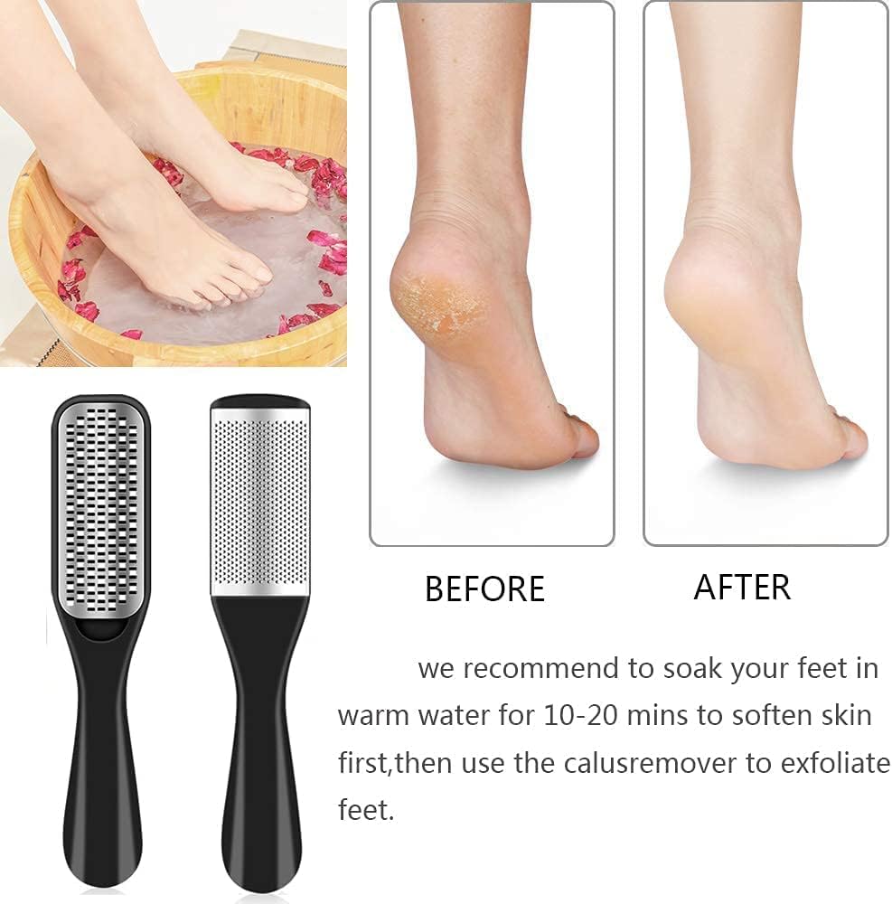 Professional Pedicure Kit, 36 in 1 Stainless Steel Foot Care Kit Foot Rasp Dead Skin Remover for Home & Salon Care, Black