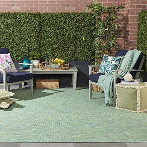 Nourison Home Positano Blue Green 8' x Round Area Rug - Image 4