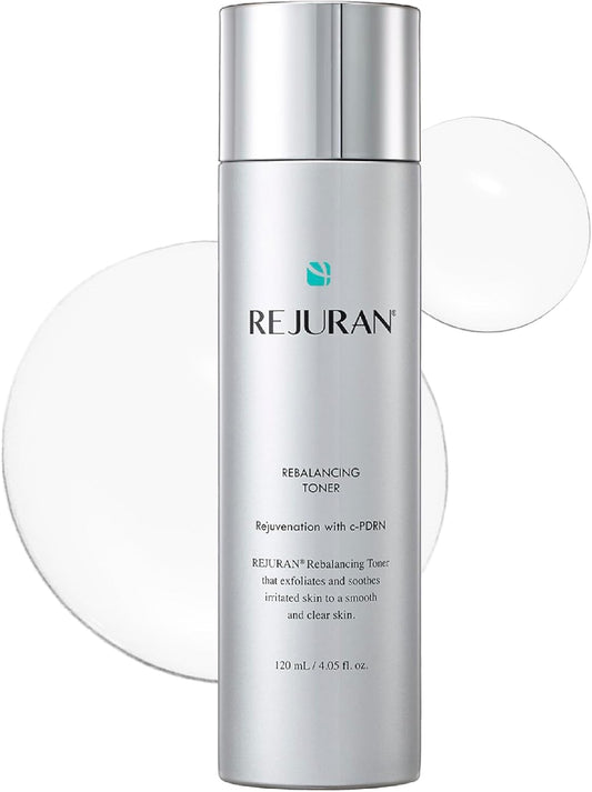 REJURAN® Rebalancing Toner, c-PDRN® – Salmon DNA Hydrating & Soothing Facial Toner for Skin Texture, Pore Care & Barrier Support with Salmon DNA. Korean Skin Care (4.05 fl oz)