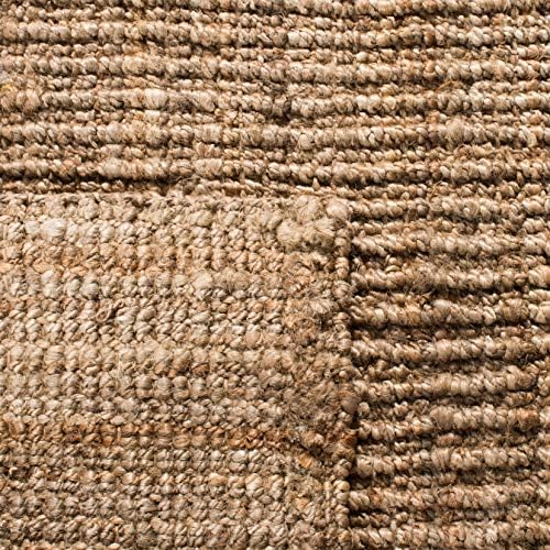 SAFAVIEH Natural Fiber Accent Rug 2'6"x4', Jute Knotted Natural NF447M - Image 5