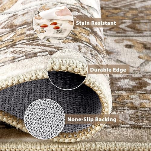 cotiled 3x8 Hallway Runner Rug for Entryway, Non-Slip Vintage - Image 6