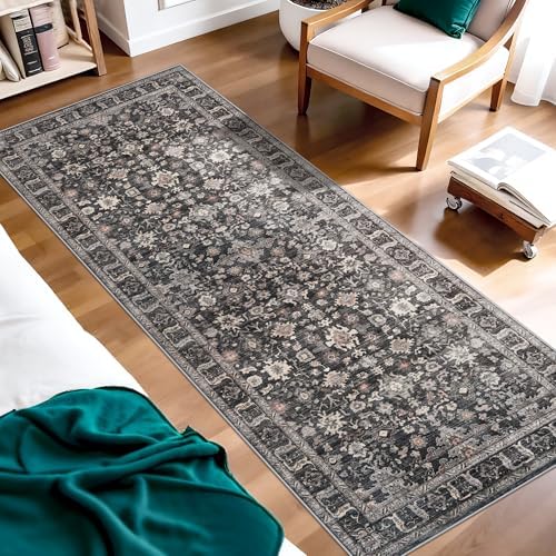 Black Entryway 2x5 Runner Rug: Runner - Image 5