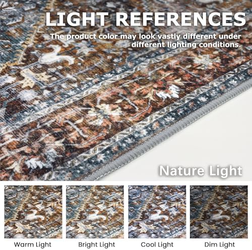KOZYFLY Runners for Hallways 2x5 Ft Washable Kitchen Runner Rug Boho Runner Rug - Image 3