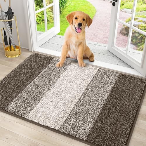 Smiry Dog Door Mat for Muddy Paws, Absorbs Moisture and Dirt, 30x20 Inches by Smiry