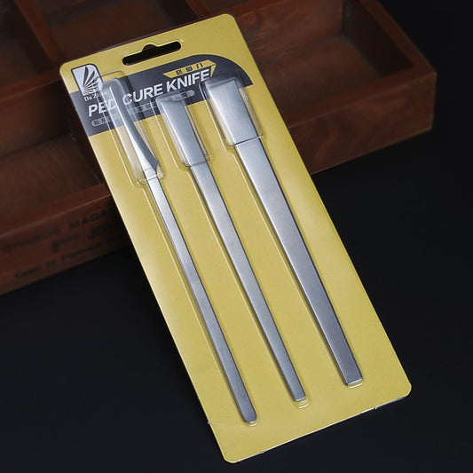Stainless steel ingrown toenail pedicure knife set,professional foot skin scraper repair sharp blade kit for nail corn callus paronychia treatment. (3)