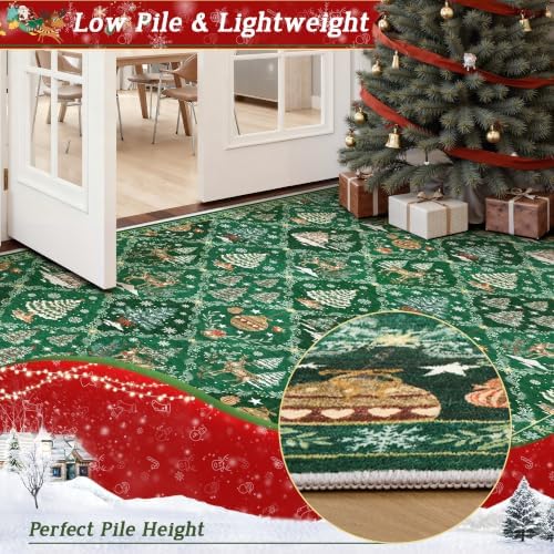 Madane Christmas Runner Rugs for Hallway 2x10 - Image 6