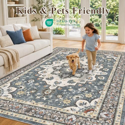 TOPRUUG Area Rugs 5x8: Washable Oriental Rug - Image 6