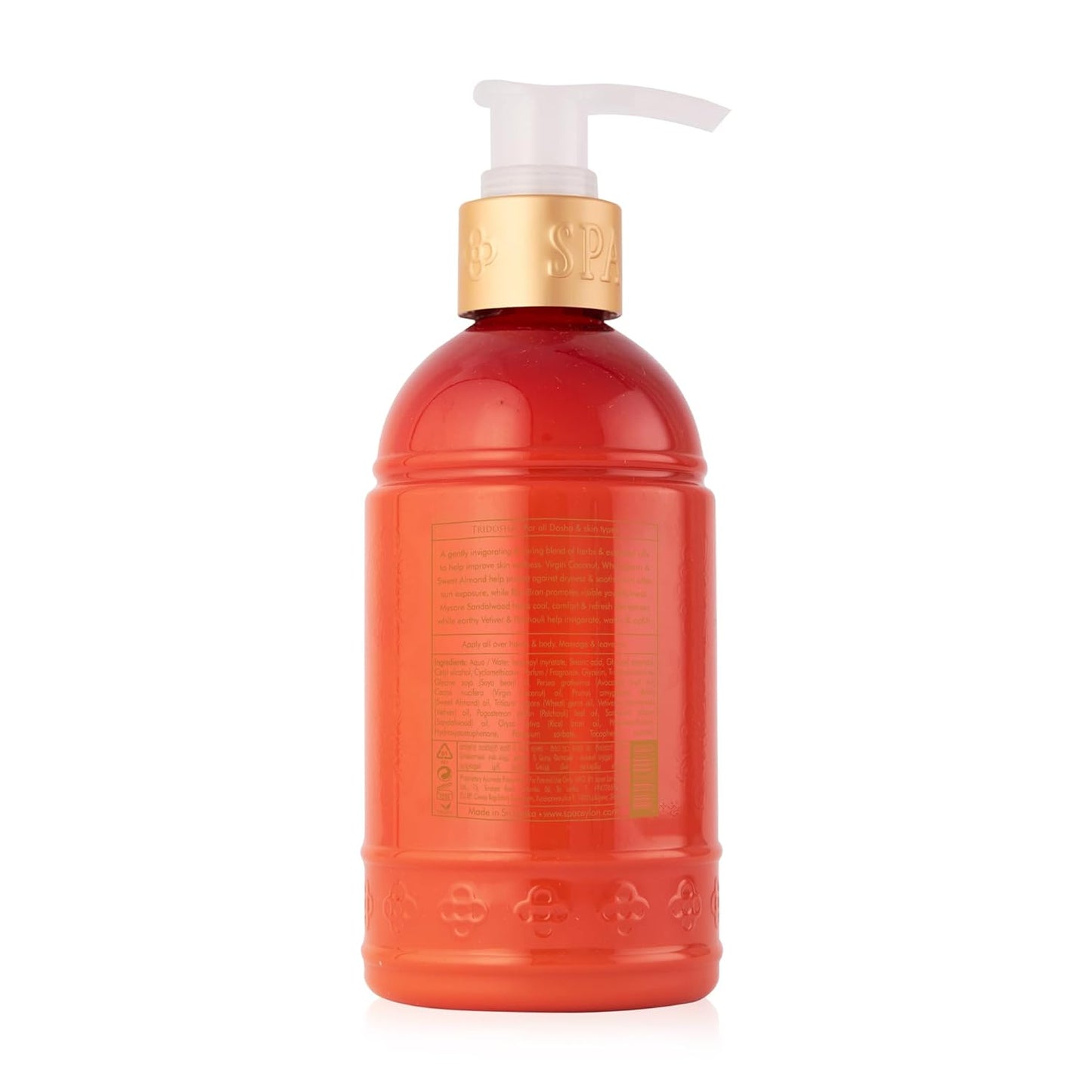 SPA CEYLON Sensual Sandalwood Hand and Body Lotion | Deep Hydrating Body Moisturizer with Coconut | Almond & Rice Bran | Cooling & Invigorating | Suitable for All Skin Types