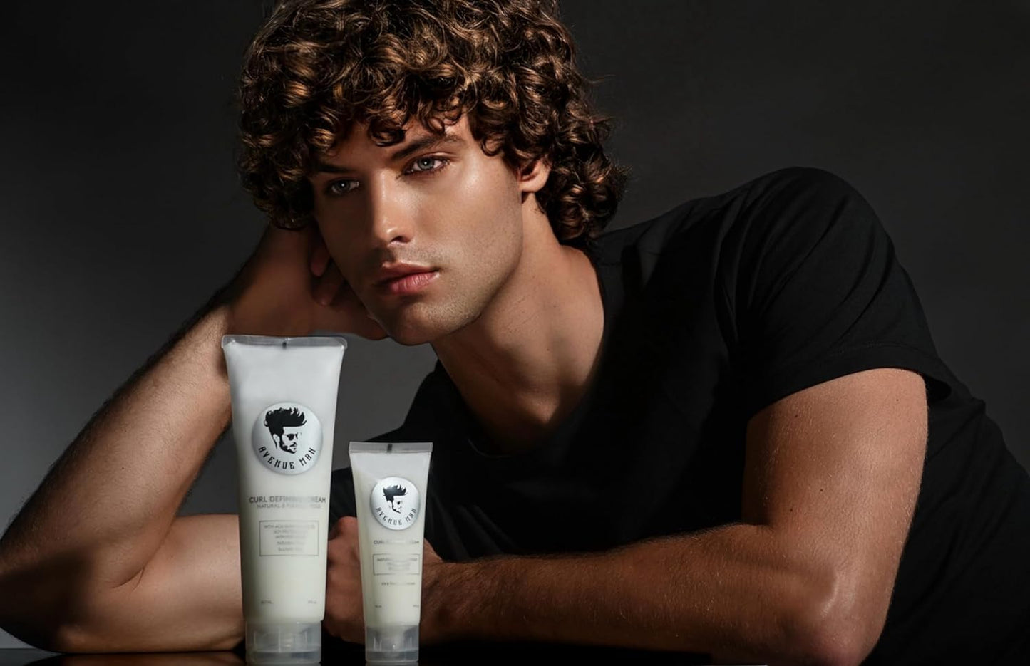 Avenue Man Curl Defining Cream - Unscented Hold Forming Curl Cream for Men with Keratin, Acai & Herbal Extracts - Frizz Control, Humidity Resistant, Lightweight Texture - Curly Hair Products for Men