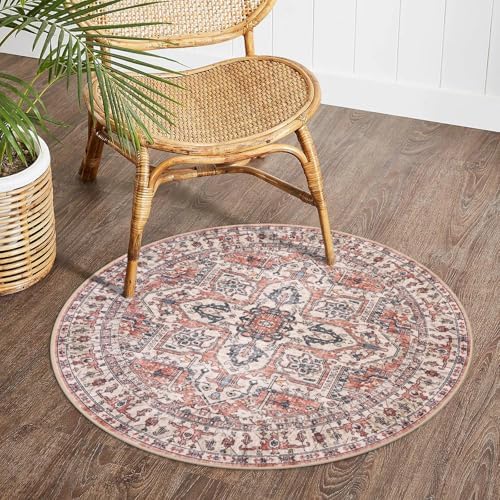 KOZYFLY Boho Round Rug 3 Ft Rugs - Image 3