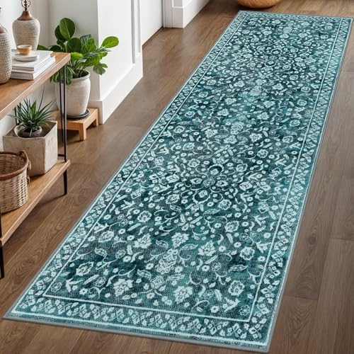 Washable Vintage 3x8 Runner Rug Non Slip Runners - Image 3