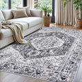 KOZYFLY Boho Area Rug 5x7 Ft Thin Rugs by KOZYFLY