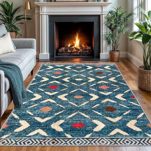 KILOCOCO Area Rug 4'x6' Entryway Rug Washable Bedroom Rug - Image 3