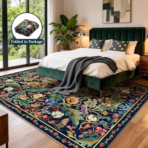 nesrt 9'x12' Boho Jungle Area Rug - Image 4