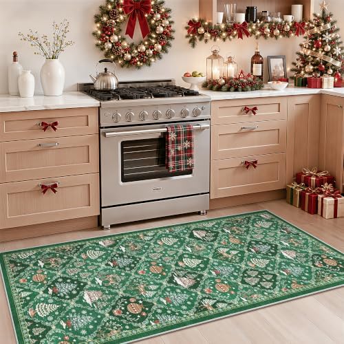 Christmas Runner Rug 2x5 for Hallway - Image 3