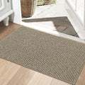 BEQHAUSE Dirt Trapper Door Mat 24" x 36", Non-Slip Washable, Light Beige by BEQHAUSE