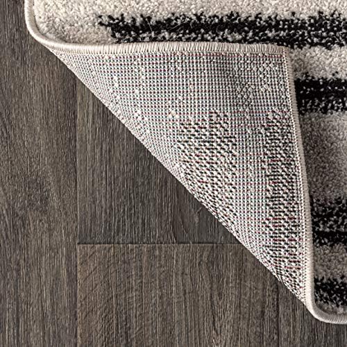 JONATHAN Y Khalil Modern Berber Stripe Cream/Black Runner Rug, Contemporary - Image 6