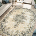 Keen Home Design Vintage Washable Entryway Rug, Non-Slip Low Pile by KeenHomeDesign