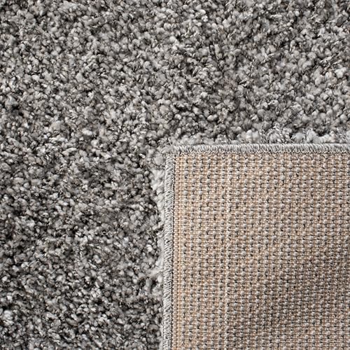 SAFAVIEH California Shag Runner Rug 2'3"x8', Soft Plush Silver SG151-7575 - Image 4