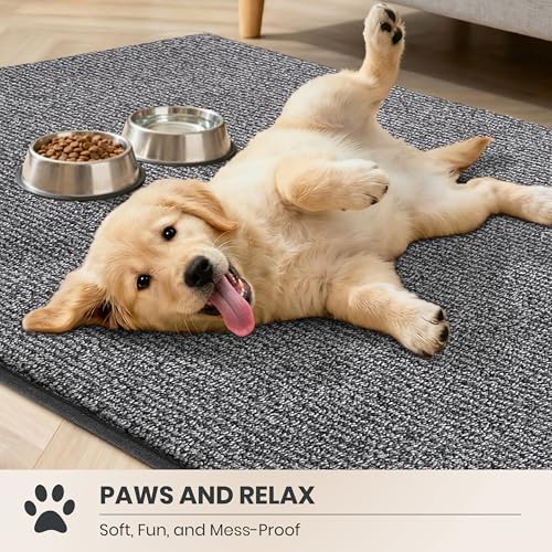 PURRUGS Dirt Trapping Door Mat, Heathered Grey - Image 3