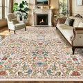 10x14 Large Area Rug Floral Botanical Boho Rug by NakedCloud