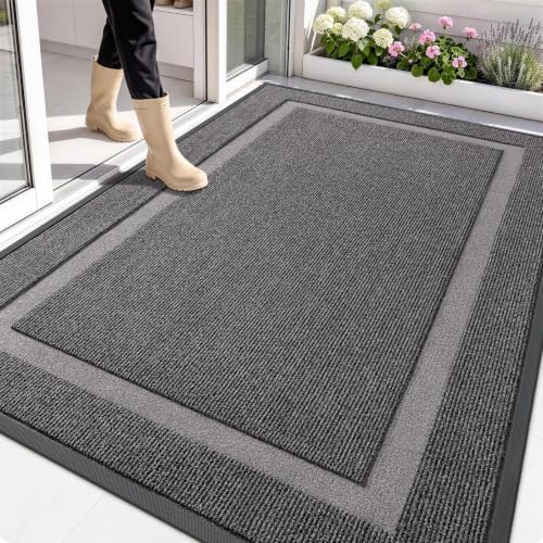 OLANLY Front Door Mat Outside 71x47, All-Season Heavy-Duty Rubber Doormat by OLANLY