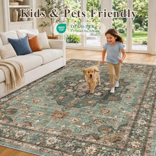 TOPRUUG Washable 7x7 Rug Square: Soft Living Room Area Rug - Image 5