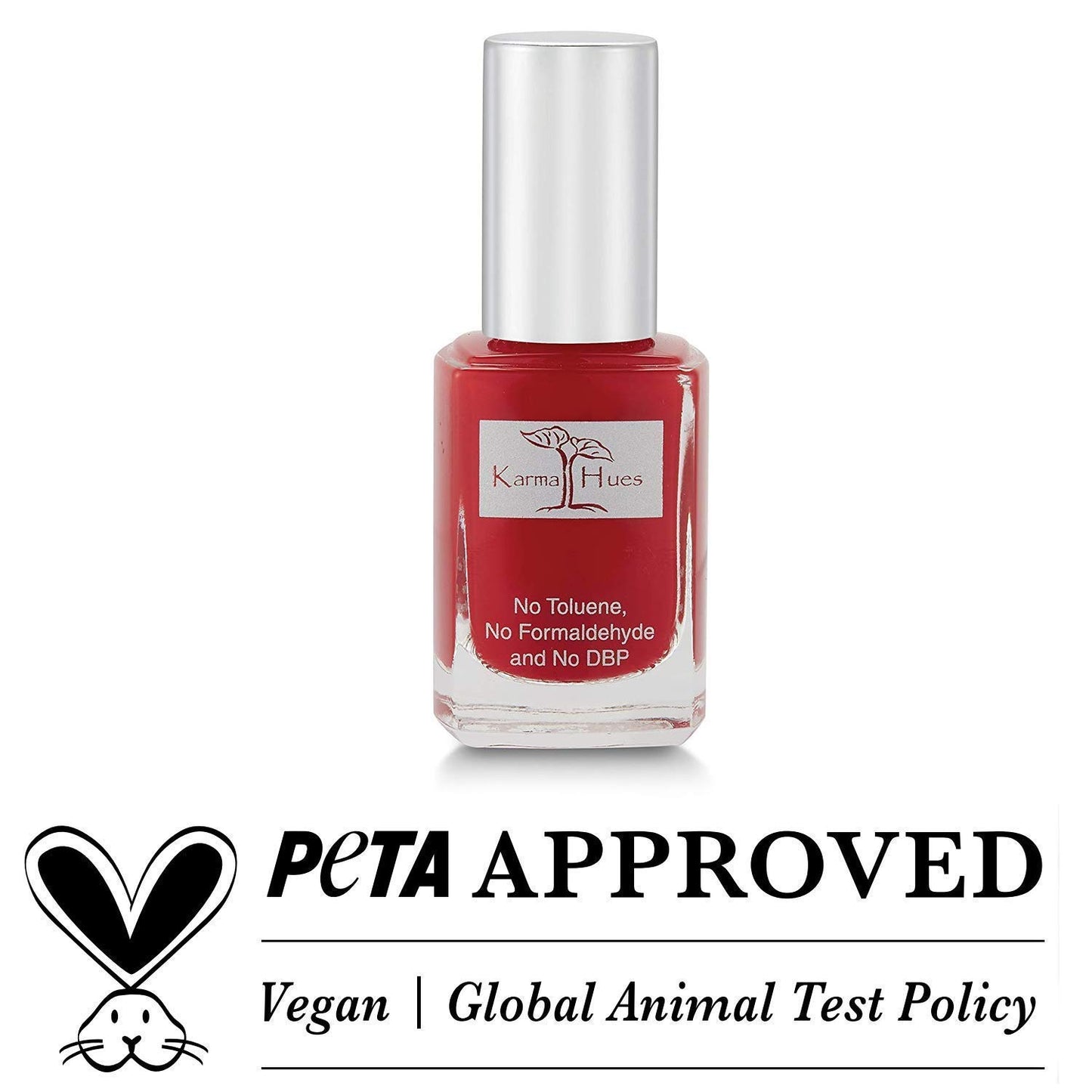 Karma Organic Non-Allergenic Nail Polish bridal cuticle Nailpolish bottle for women (RED AND EVEN)