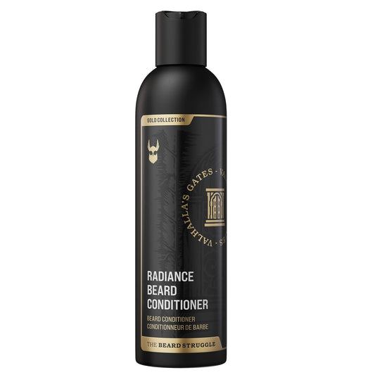 The Beard Struggle - Marksman's Beard Conditioner - Valhalla's Gates, Gold Collection - Nourish, Softens, & Strengthens Beard - Radiance Beard Conditioner for Men (8 Fl oz)