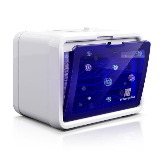 UV Light Nail Tool Cleaning Box,10L Cleaning Supplies for Barber, Multi-Functional Nail Cleaner Box Cleaning Cabinet for Spa Beauty or Home Use
