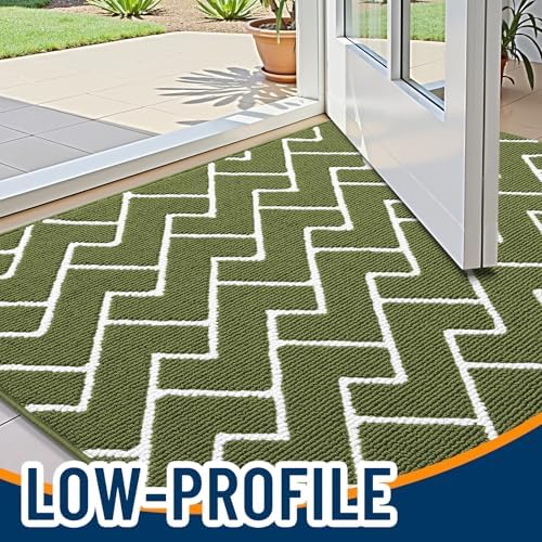 OLANLY Front Door Mat 36x24, Low-Profile Easy Clean Doormat - Image 3