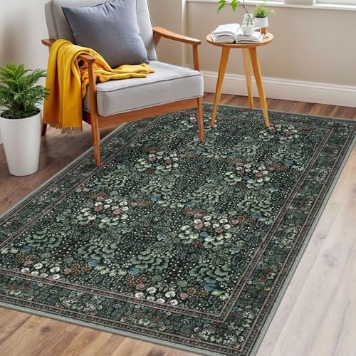 SIILOOM 3x5 Washable Area Rug Non Slip Door Mat Indoor - Image 3