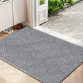 Front Door Mat Indoor Entrance Welcome Entry Mat Gray 30"x48" by NaolotureHome