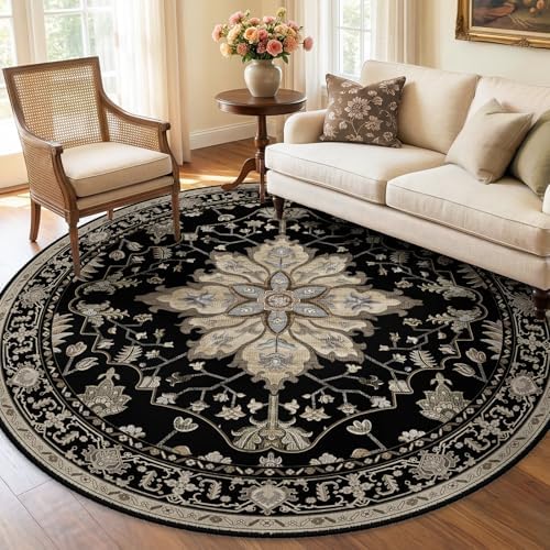 RELEANY Washable Area Rug, Round 6ft - Image 2