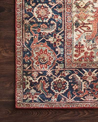 Loloi Layla Red/Navy 2'-0" x 5'-0" Accent Rug - Image 6