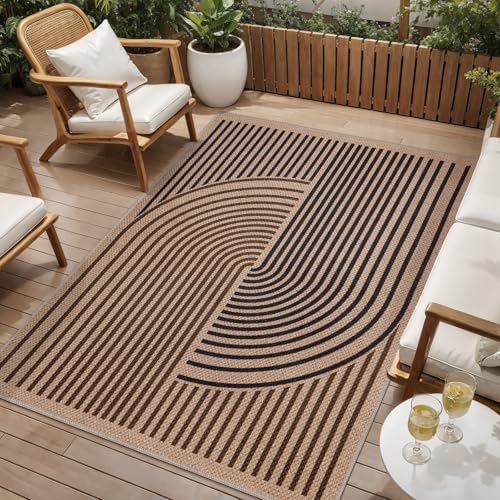 Tangsoo Easy Jute Area Rugs 4x6 Washable Non-Slip Rug - Image 2