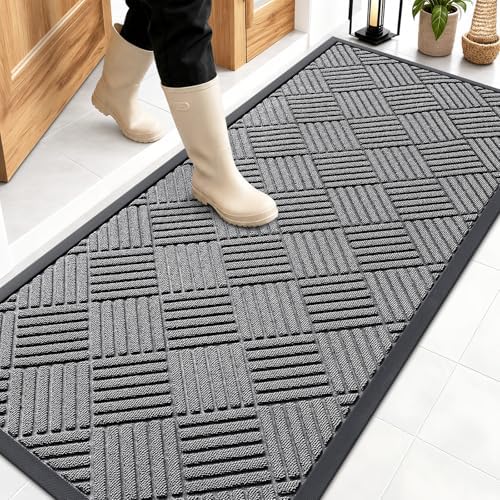 OLANLY Front Door Mat Outside Entrance 59x23, Waterproof Heavy-Duty Doormat by OLANLY