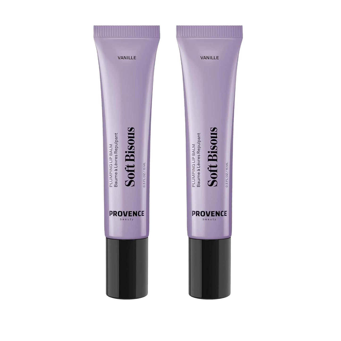 Provence Beauty Soft Bisous Plumping Lip Balm 2 Pack – Overnight Lip Balm for Dry Lips – Hydrating & Plumping Lip Treatment – Lip Sleeping Balm Duo for Women – Deep Moisture & Lip Care Set
