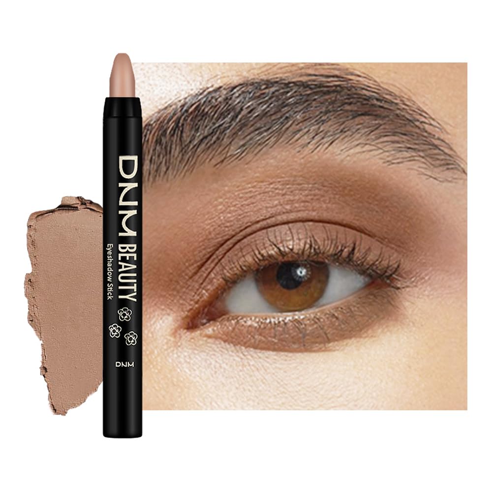 Kaely Cream Eye Shadow Sticks, Hazelnut Matte Eyeliner Pencil Eyeshadow Palette Makeup, Eye Highlighter Brightener Stick for Older Women Waterproof Pigmented, sombras para ojos, New-61