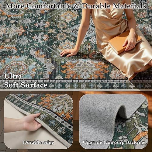 Ruaruarug Washable Area Rug 8×10 - Image 2