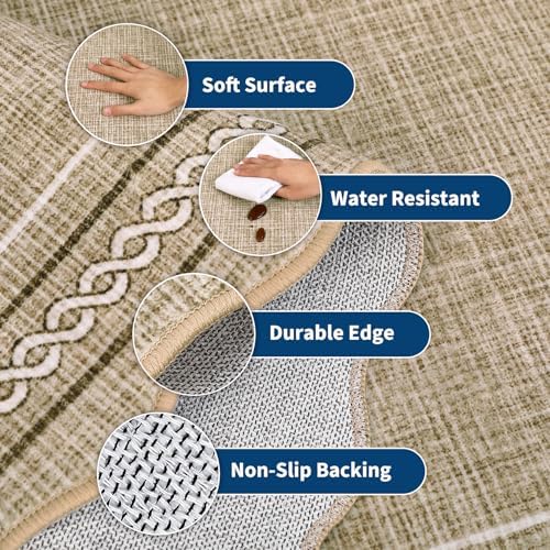 GarveeHome Scalloped Washable Runner 2x8 Rugs - Image 4