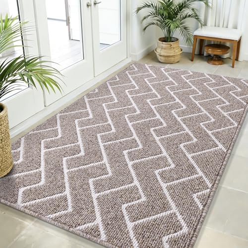 OLANLY Front Door Mat 71x47, Low-Profile Easy Clean Doormat by OLANLY
