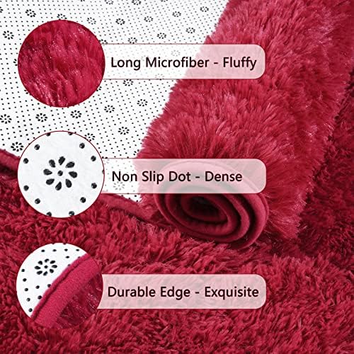 Chicrug Soft Runner Rug for Bedroom Living Room Plush Fluffy Rugs 2x6 - Image 6