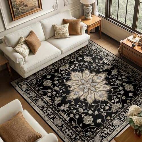RELEANY Washable Area Rug, Square 6'x6' by RELEANY
